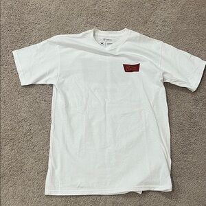 Brixton White and Red Short Sleeve Tee NWOT